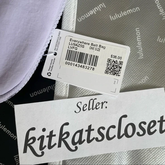🆕 NWT EXTENDED STRAP lululemon everywhere belt bag - lavender fog - Picture 9 of 14